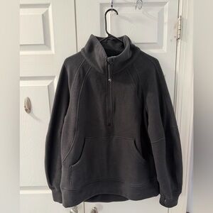 Lululemon Scuba Oversized Funnel Neck Half Zip Back size M/L